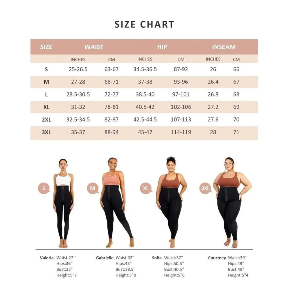 NEW Leggings Bodyshaper Corset Waist Trainer Compression Pants XL